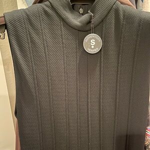 Gucci Gray Turtleneck Sweater with Ribbed Texture